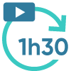 ﻿﻿Carga horária de 1h30min